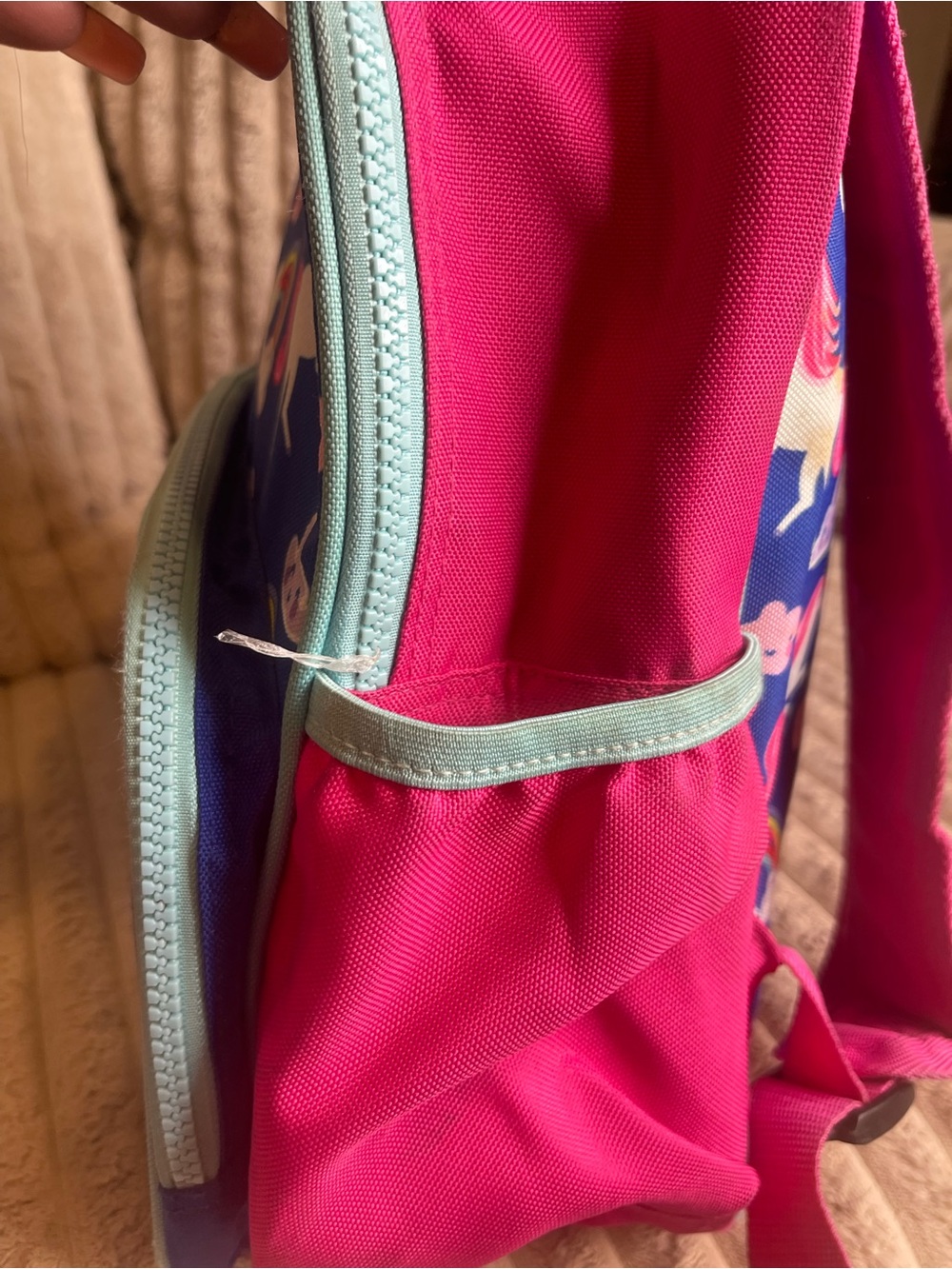 Crocodile Creek Kids Unicorn Backpack in Blue and Pink - Picture 6 of 8